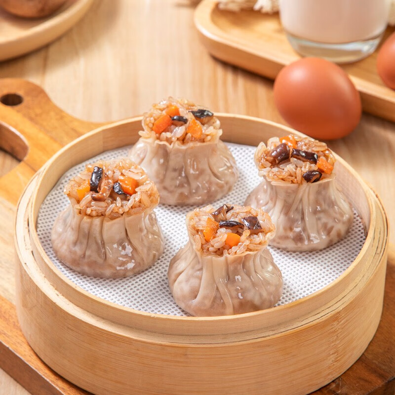 九仙粮源香菇猪肉烧麦20个 家庭儿童学生早餐半成品烧卖 速食熟食点心