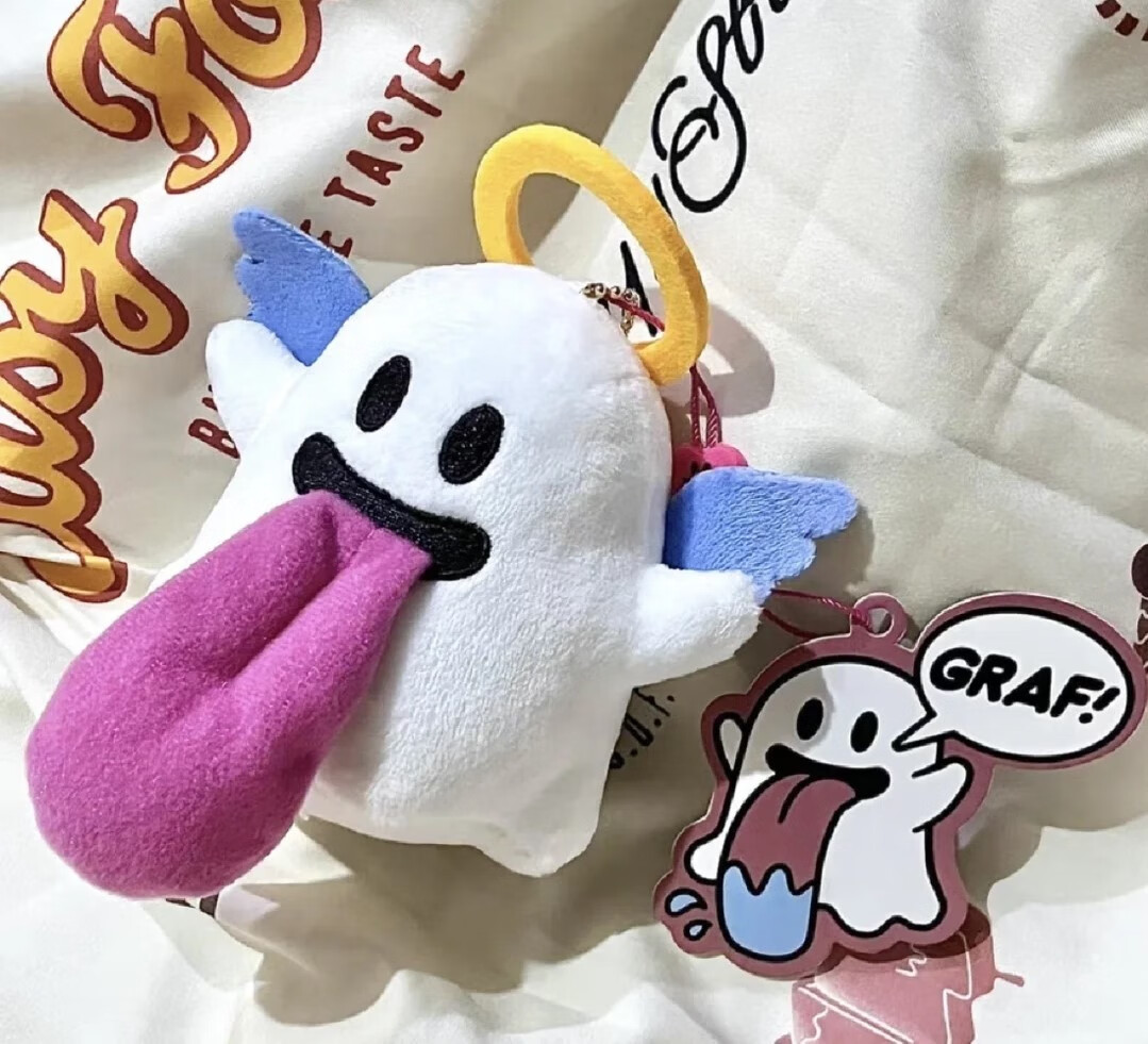 谷咖graf可爱鬼挂件创意可爱伸舌头挂饰booghost可爱鬼2.