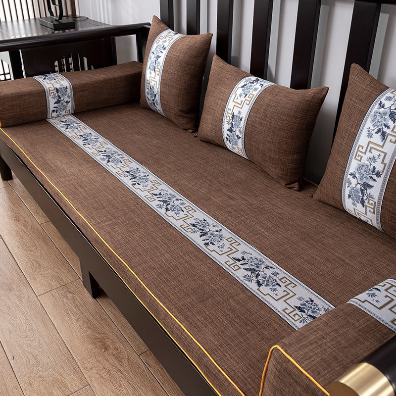 雀茶-咖啡色 单人坐垫50*50cm厚度5cm