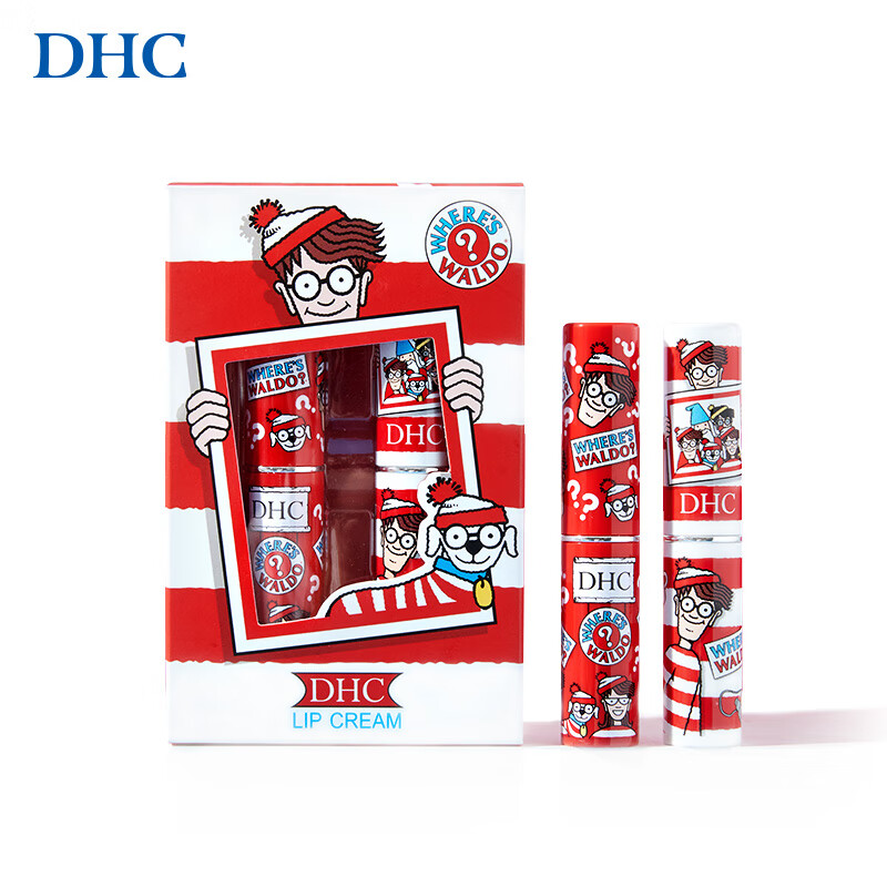 蝶翠诗（DHC）橄榄护唇膏2支组Wally限定版润唇膏保湿滋润1.5g*2【新年礼物】 1.5g*2支威利联名