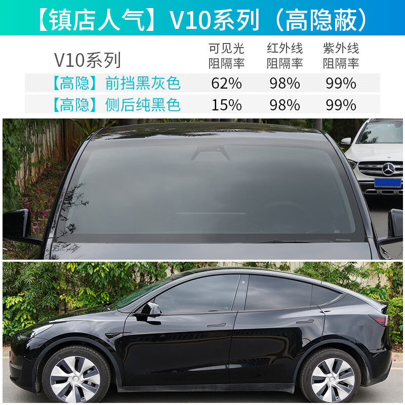 杜邦汽车贴膜全车膜车窗膜隐私膜前挡风玻璃膜高隔热膜防爆膜 v10系列