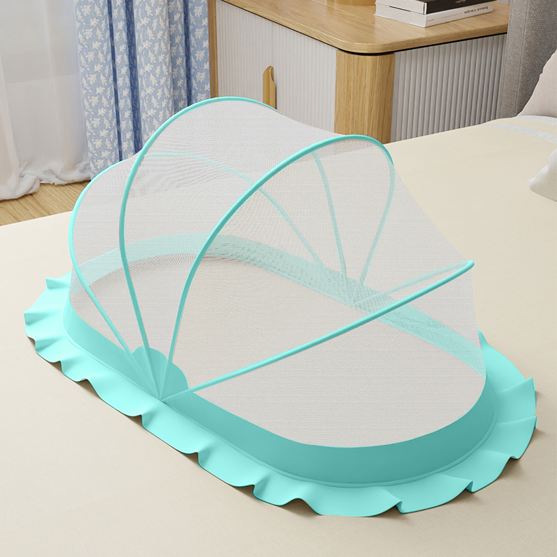 fanslan婴儿蚊帐罩婴儿床上全罩式半遮光布宝宝防蚊罩可折叠易收纳