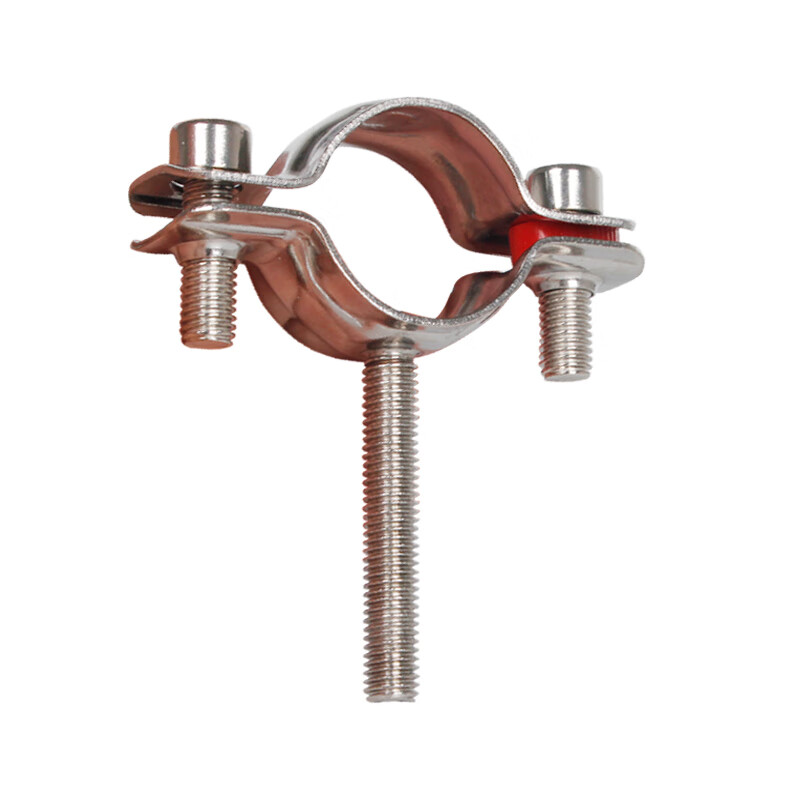 固定管夹抱箍燃气管道水管夹pvc卡子管箍 【Φ8-10】带m8丝杆长50mm