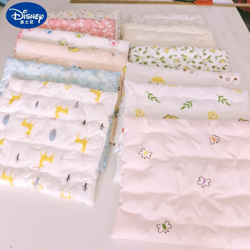迪士尼（Disney）定做手工制作純棉花尿墊可洗新生嬰兒隔尿墊透氣寶寶床墊小褥子 女寶花色5片裝 40x50cm