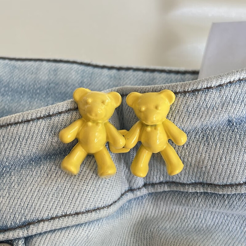 山头林村 牵手小熊收腰神器 小熊牵手收腰扣子免钉可拆卸固定收紧改小