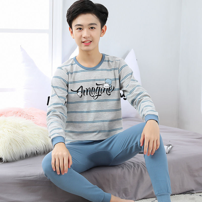 美黛丝 男生男士男式18岁男孩秋衣秋裤衬衣衬裤线衣线裤初中生高中