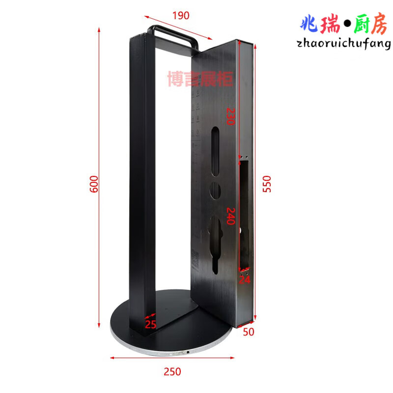 狮奥利兴 防盗门锁架 推拉式智能锁展示架架子锁架指纹锁防盗门旋转铝