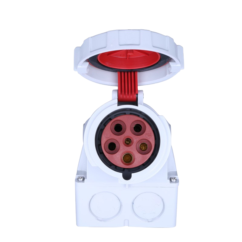 TOWE 同為63A大功率IP67工業(yè)插頭公母對接插頭防水防潮防爆工業(yè)插座連接器 220V/380V  5芯63A 明裝插座IPS6-S563S
