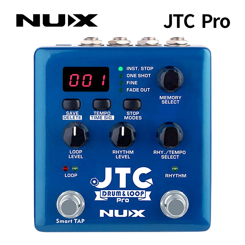 NUX电木吉他贝斯效果器JTC DRUM LOOP鼓机伴奏乐句录音循环单块 JTC DRUM&LOOP PRO 效果器