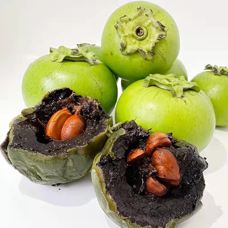 巧克力布丁果黑柿子冰淇淋黑柿稀有水果 2粒 60-100g