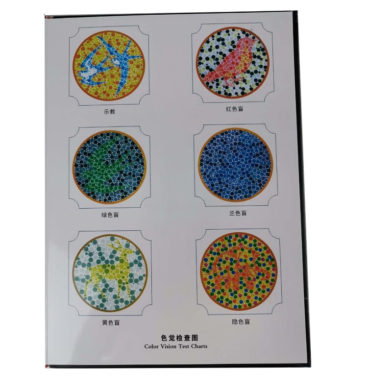 立体视觉检测图查图视觉综合检测图色盲检测图大视野立体盲筛查图
