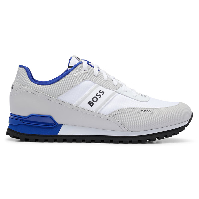 hugo boss雨果博斯 parkour 舒适透气 轻便耐磨 男士运动休闲鞋 白蓝