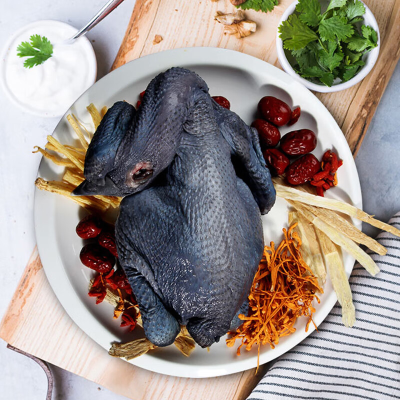 大用 乌鸡 十全乌骨鸡 月子鸡月子餐炖汤食材 整只950g 滋补营养 950g*2