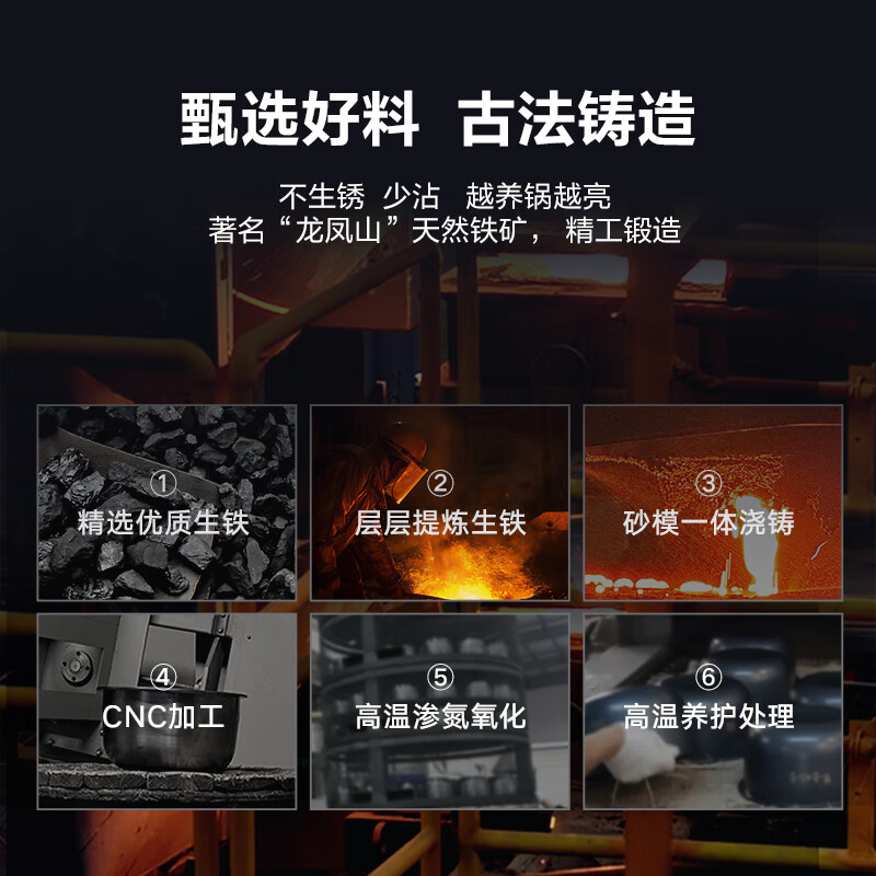 大松格力【董姐同款】铸铁电饭煲4-5人微压0涂层电饭锅ih加热4L赤焰釜铁锅家用无涂层多功能一体4015C