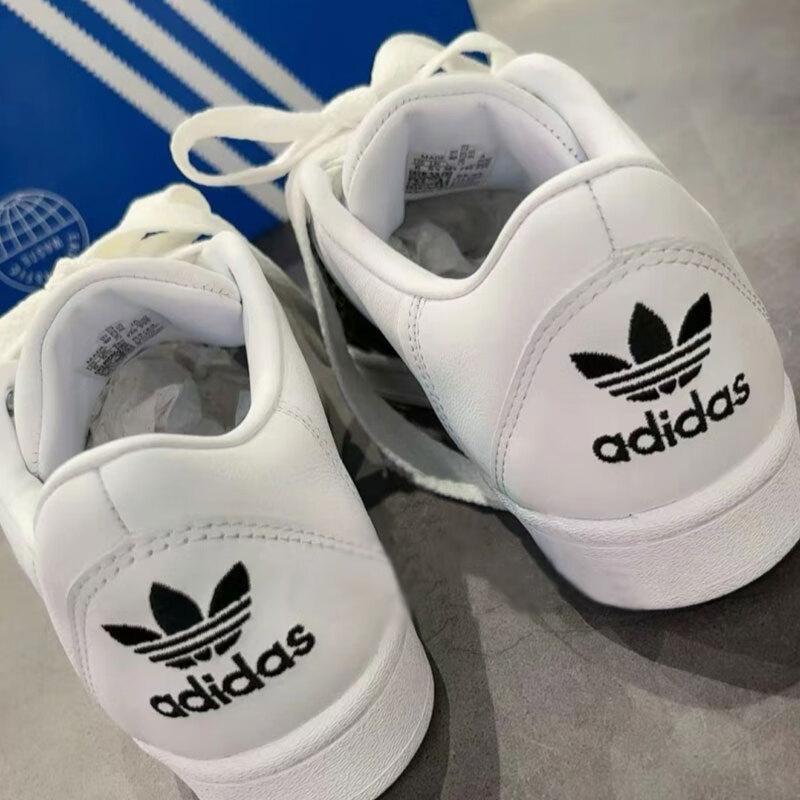 阿迪达斯 (adidas)三叶草板鞋男鞋秋冬季新款superstar贝壳头运动鞋