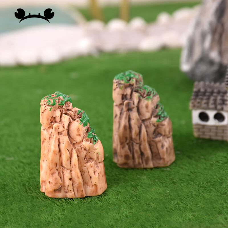 螃蟹王国 沙盘模型材料微景观装饰场景模型 diy手工摆件 造景假山