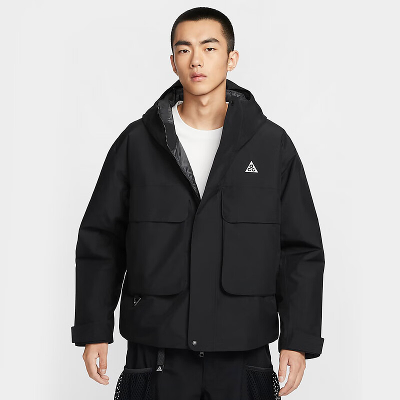 耐克（NIKE）棉服男装秋季新款运动服ACG户外梭织防风保暖连帽夹克 FV8682-010 2XL