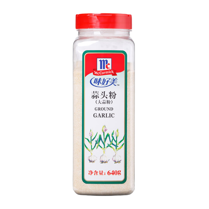 味好美（McCormicK）香辛料調料 蒜頭粉（大蒜粉）640g 瓶裝 燒烤腌制去腥香辛料