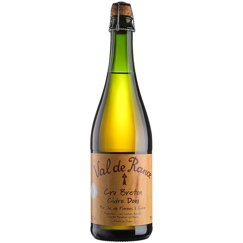 起泡酒法国进口沃迪安（Val De Rance）气泡苹果酒 洋酒 直率半甜750mL