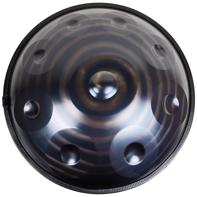 Yasisid 手碟鼓定制手工捶打Handpan專業(yè)級鋼舌鼓飛碟打擊樂器10音黑武士