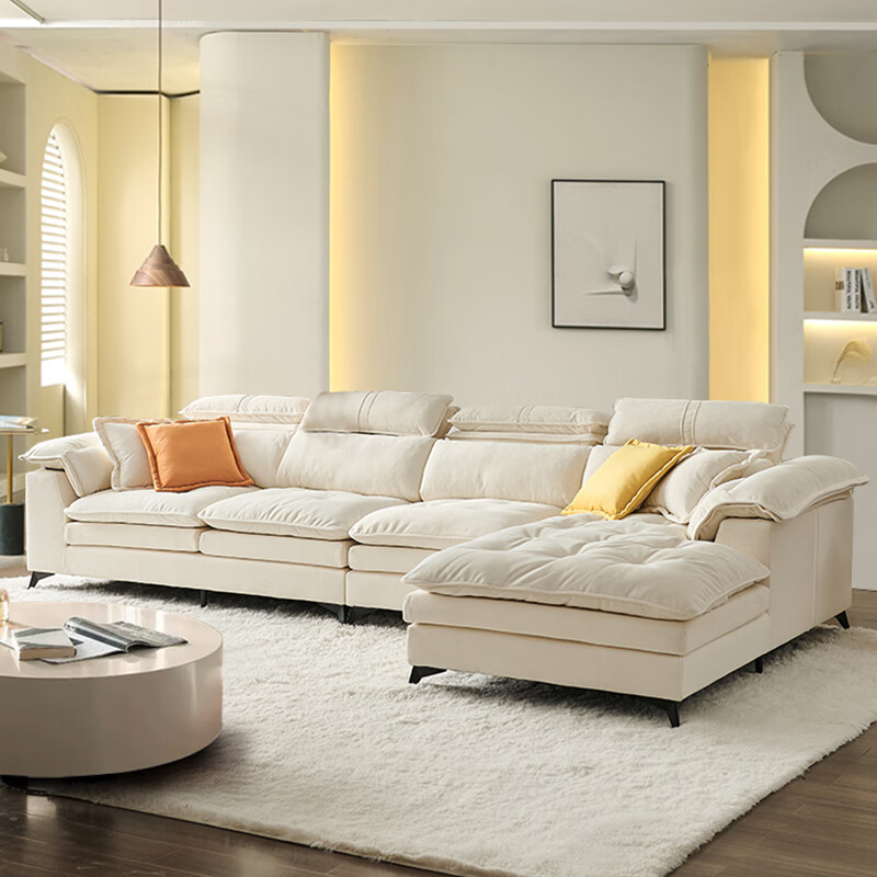 龙江沙发 北欧科技布沙发乳胶羽绒客厅宽坐深轻奢现代 3.