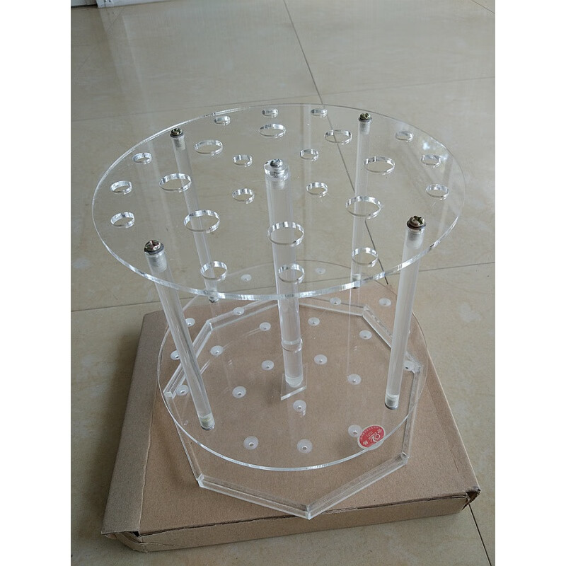 转盘型 有机玻璃吸管架