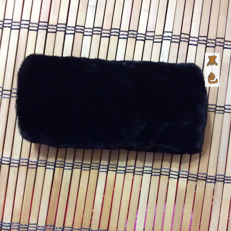 暖宝宝暖手筒毛绒加厚保暖袖套手捂子中老年人礼物暖 黑色款无挂绳