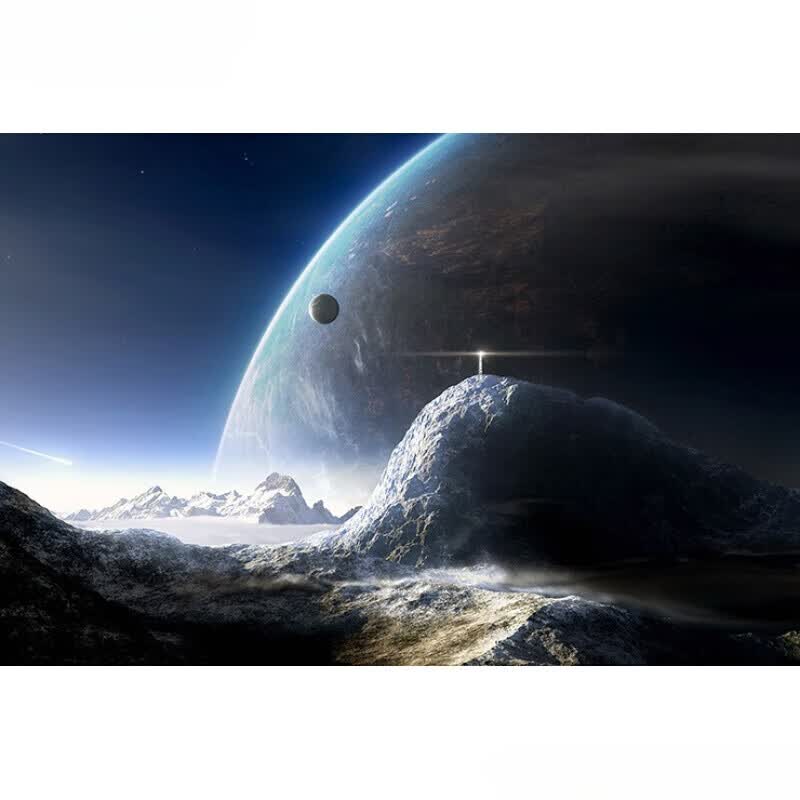 梵雅曼墙纸自粘桌面贴纸太空宇宙银河系壁画唯美风景装饰墙贴画星空海报 宇宙星空12 宽200*高150厘米
