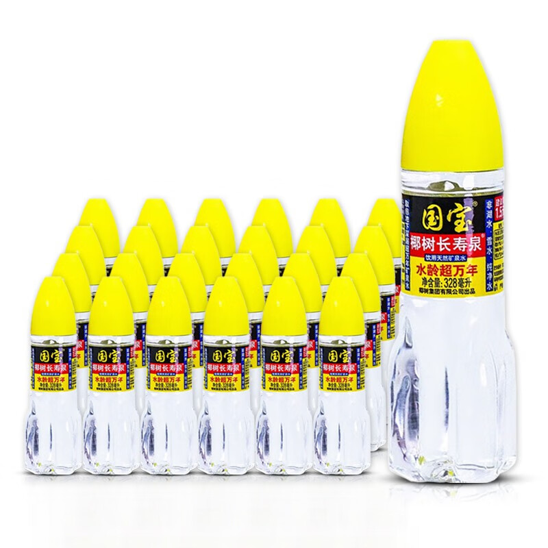 椰树 国宝长寿泉天然矿泉水328ml*24瓶 328ml*24瓶