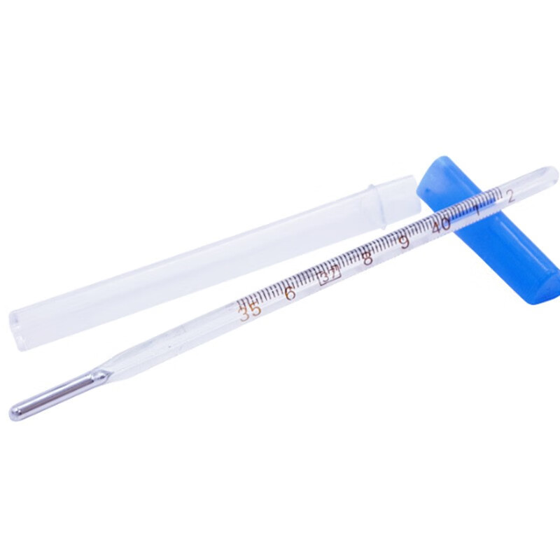 艺选玲品额温枪水银体温计家用宝宝婴儿温度计 水银玻璃体温计1支