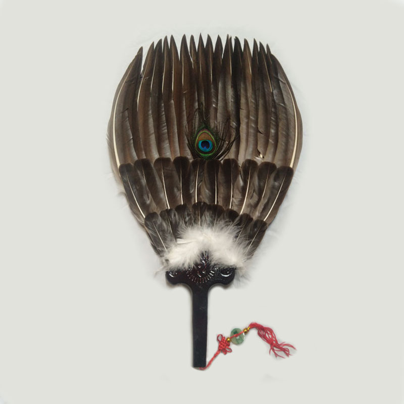 诸葛亮扇子中国风传统鹅毛扇羽毛扇子诸葛亮扇子工艺扇复古孔明扇手工