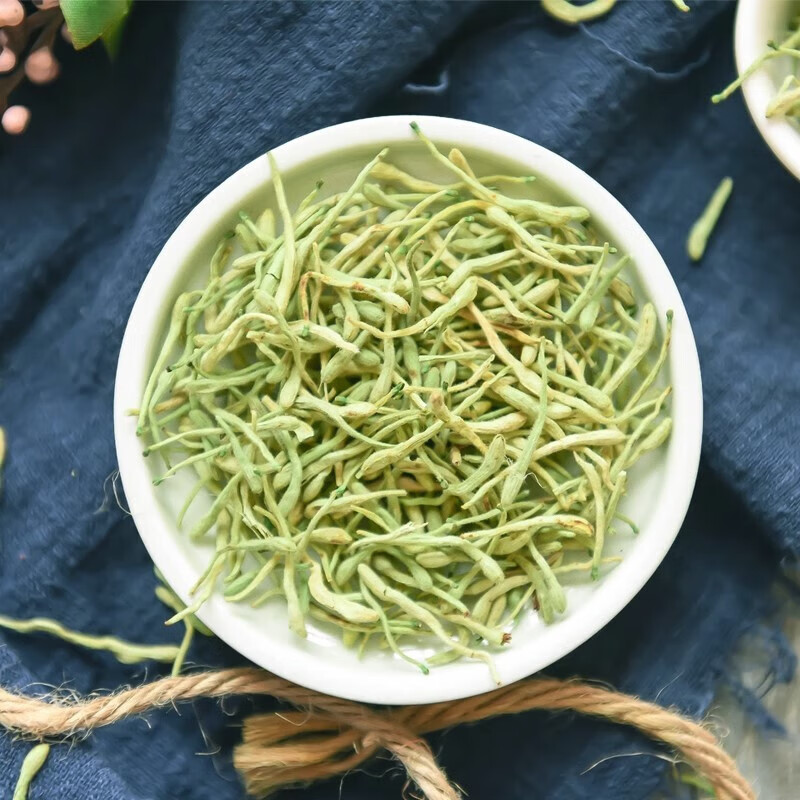 金银花茶泡水泡茶养生茶花草茶 有绒毛好金银花袋装50克