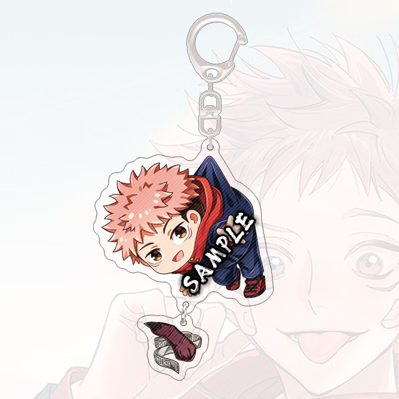 咒术回战周边钥匙扣亚克力挂件双面夹层挂饰五条悟伏黑惠虎杖漫展