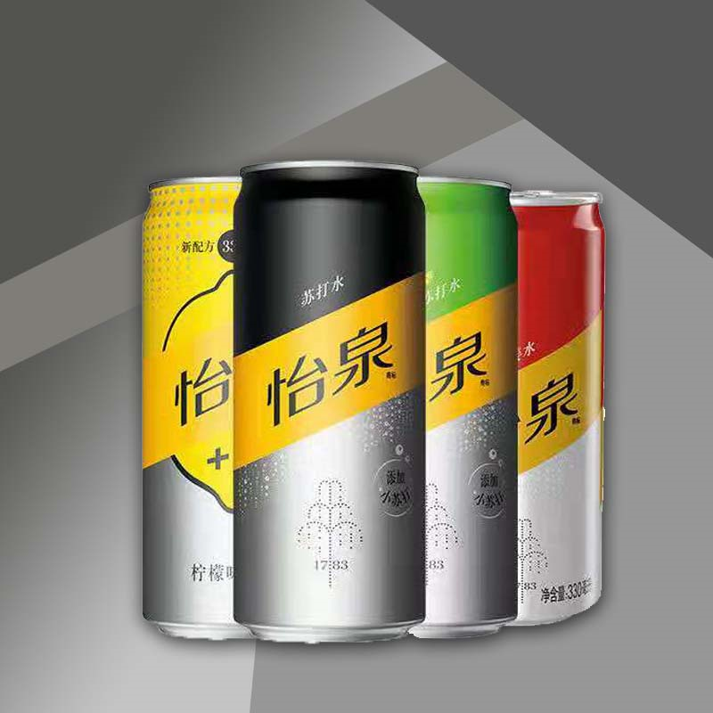 可口可乐怡泉苏打水柠檬味干姜水汤力水 330ml*24罐整箱含气饮料 白色