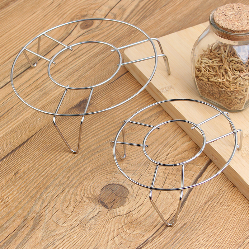 不锈钢蒸架蒸笼家用高脚隔水小号迷你高压锅内蒸架子电饭煲蒸菜架