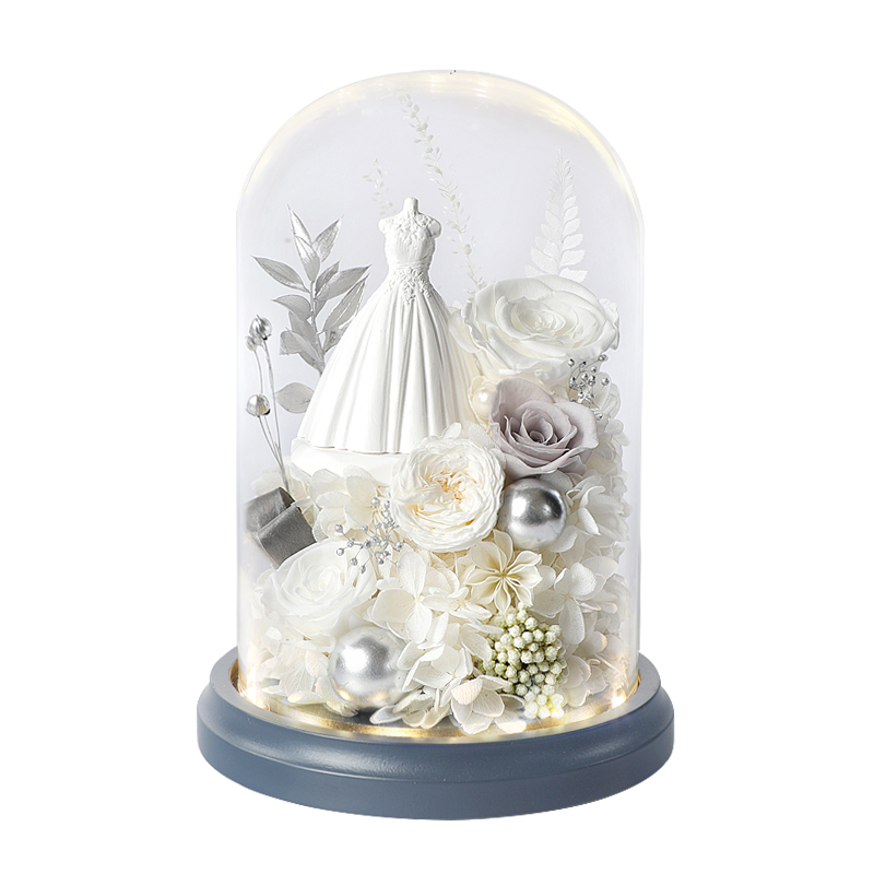 amyrose 永生花玫瑰花礼盒结婚38节情人节生日礼物送女友爱人闺蜜