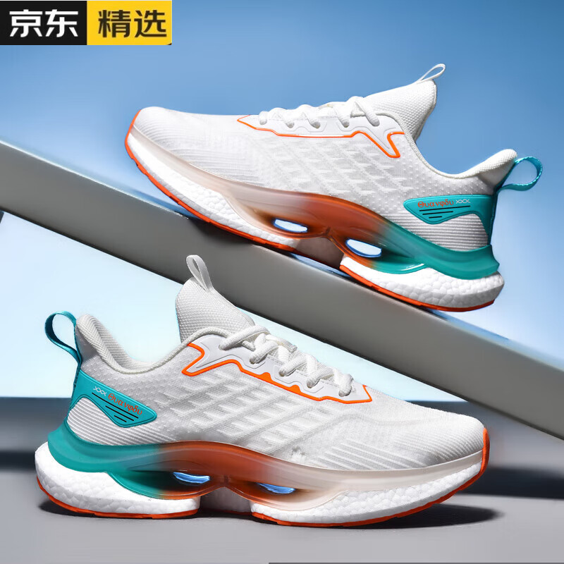 tnex361官方莆田男鞋减震运动鞋夏款爆米花软底网面夏季休闲超轻厚底