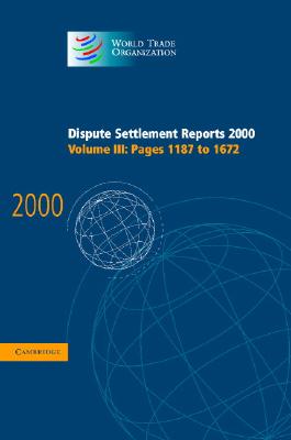 预订 Dispute Settlement Reports 2000