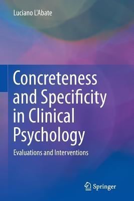 预订concreteness and specificity in clinical psychol
