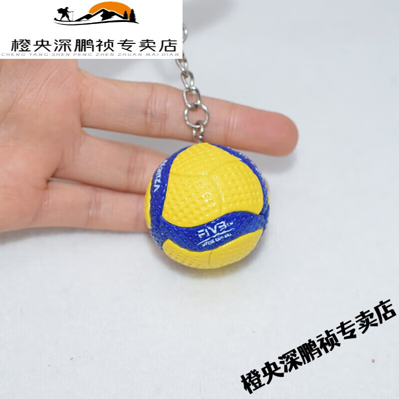 创京懿选排球钥匙扣38cm硬体pvc挂件比赛奖品商务礼品个性排球挂饰 3.