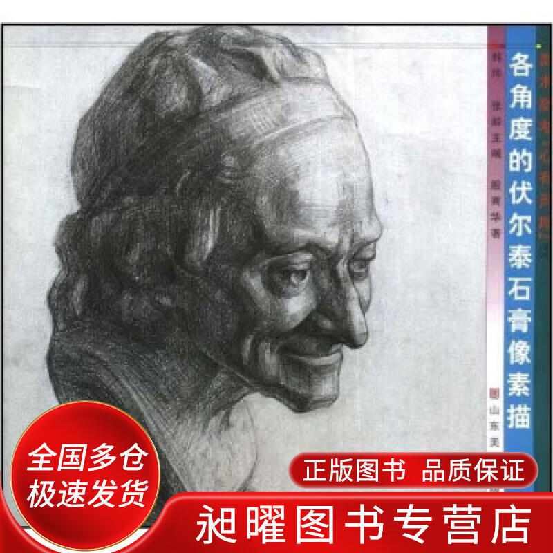 美术高考心有灵犀2 各角度的伏尔泰石膏像素描【正版好书,下单速发】