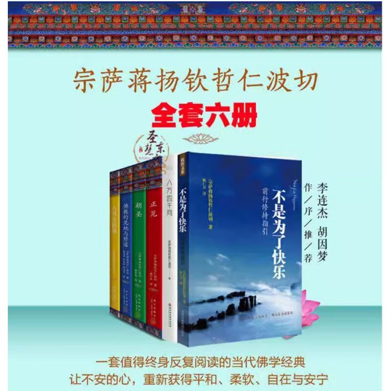 宗萨蒋扬钦哲仁波切的书6册装正见/朝圣/八万四千问/不是为了快乐