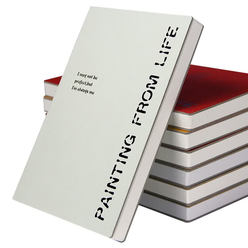 记忆印象 素描 速写本 图画本 马克笔绘画本 白纸 画画本 手绘 彩铅 油画棒 写生 涂鸦本 画本 32k青瓷色原白