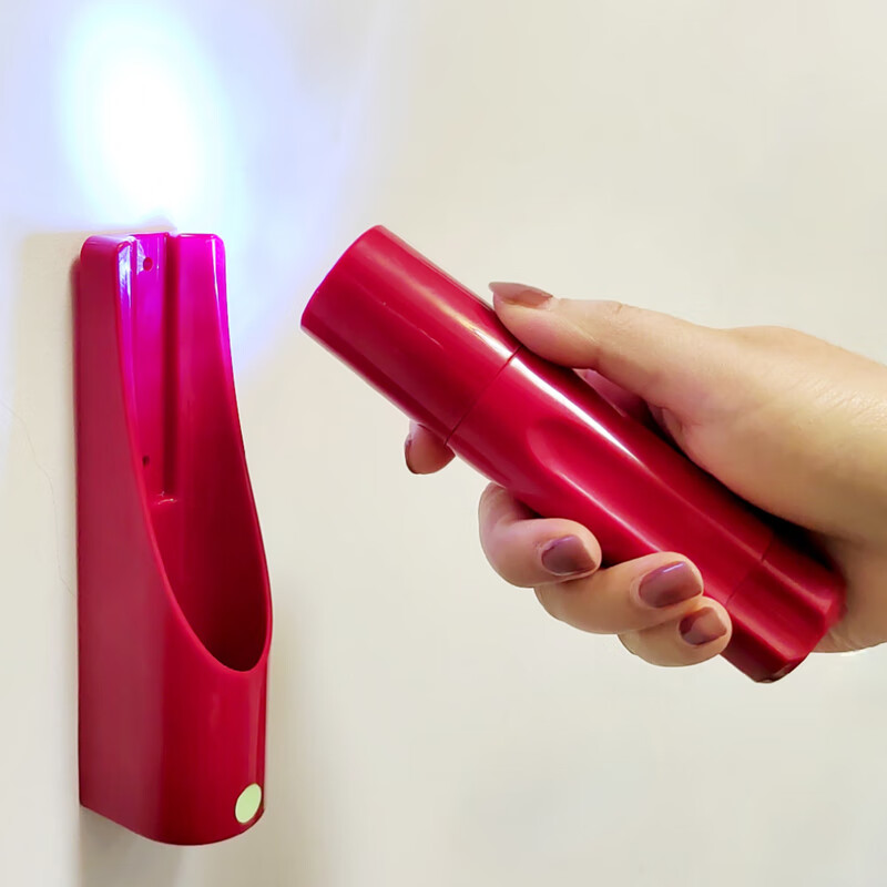 沃夫伍德（VOFUWOOD）沃尔夫消防用壁挂墙式手电筒火灾疏散宾馆酒店客房巡检应急照明灯 VOFU-02 6灯LED手电筒(含电池)银