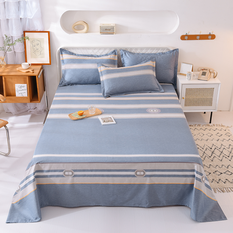床单单件春秋水洗棉被单学生宿舍单人床儿童ins风男双人 爱诺尔 160cm