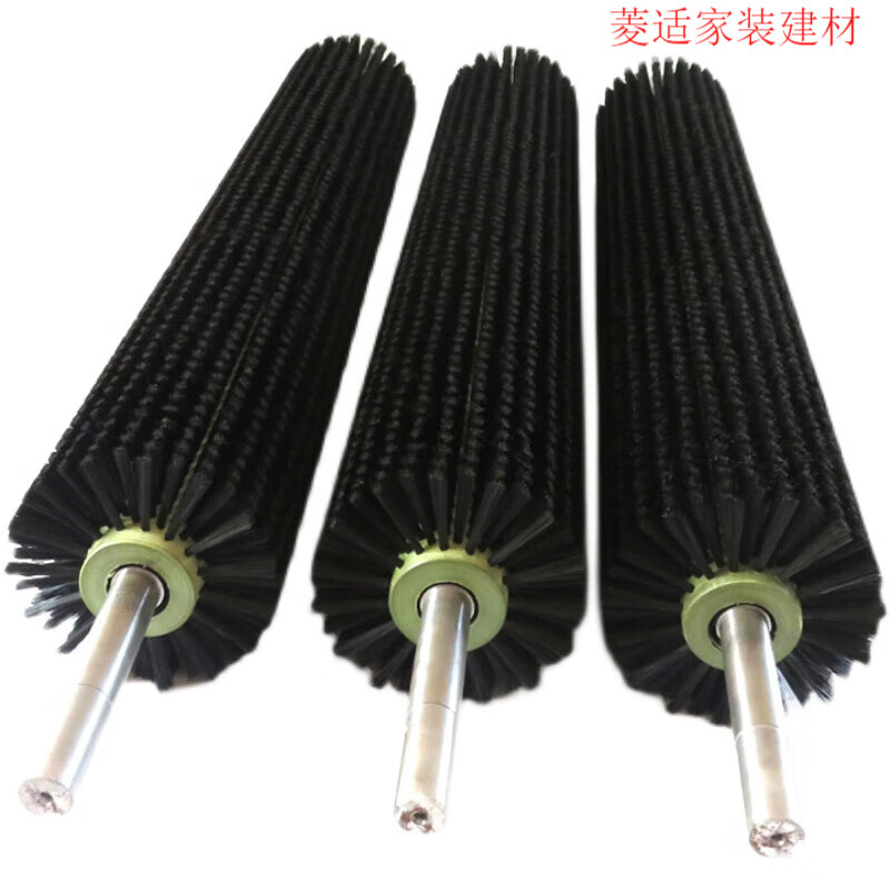 馳翁菱適定制毛刷滾清洗機刷工業(yè)毛刷輥篩沙機滾刷皮帶清掃刷圓柱 總長*內(nèi)孔*塑料外徑*毛長