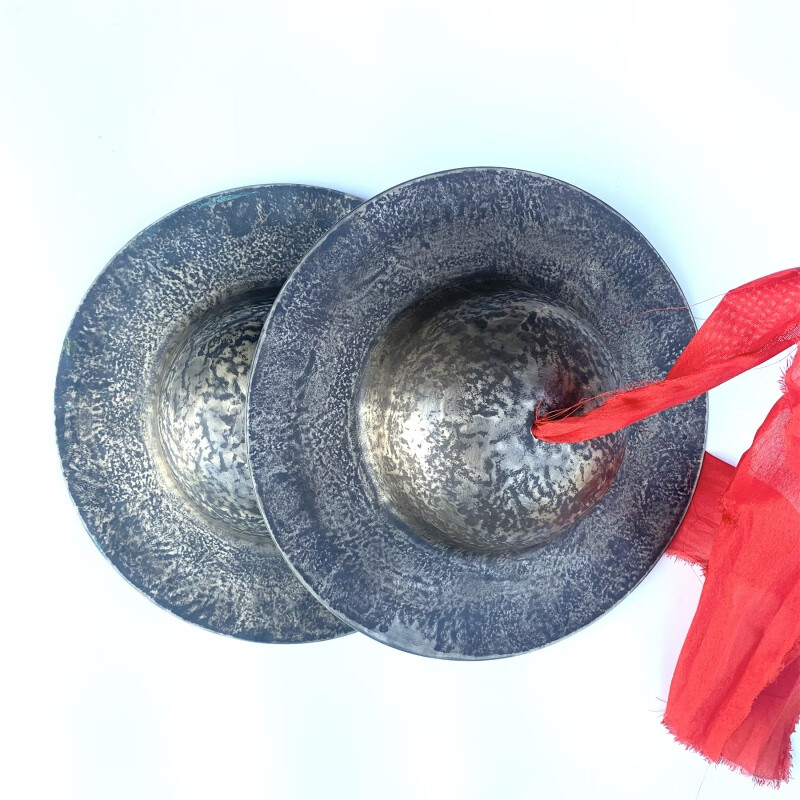 时笙33~36~38~40cm纯手工青铜大帽镲老铜钹民族乐器大钹响铜叶子 33cm