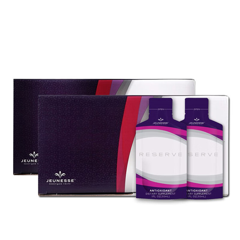 美国婕斯jeunesse官方白藜芦醇沛泉reserve菁华果酱两盒装营养补充液