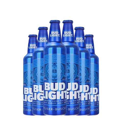 百威(budweiser)美国原装进口百威啤酒473ml铝瓶 精酿啤酒 473ml 6瓶