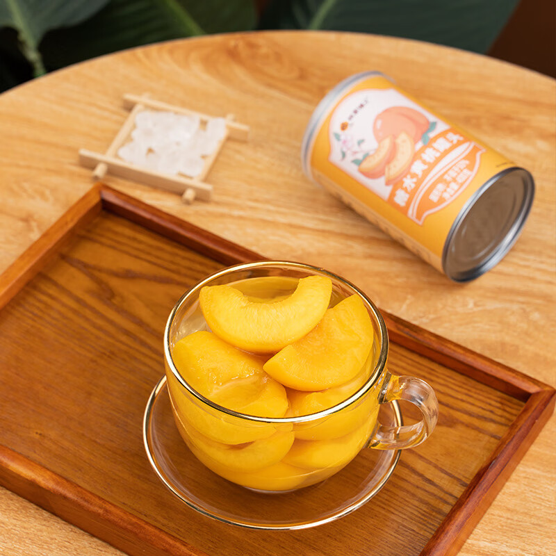 林家铺子糖水黄桃罐头400g 水果罐头休闲零食送礼礼品 400g*6罐